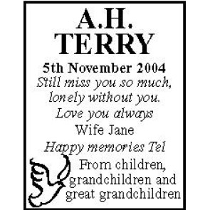 Photo of TERRY A H
