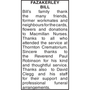 Photo of BILL FAZAKERLEY