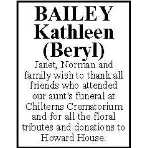 Photo of KATHLEEN BAILEY