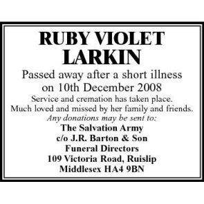 Photo of VIOLET LARKIN RUBY