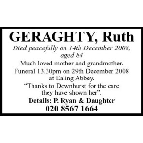 Photo of RUTH GERAGHTY
