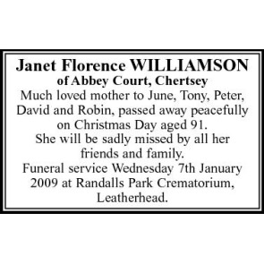 Photo of FLORENCE Janet
