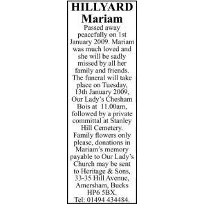 Photo of MARIAM HILLYARD