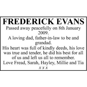 Photo of EVANS FREDERICK