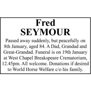 Photo of SEYMOUR Fred