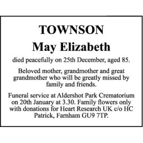 Photo of MAY TOWNSON