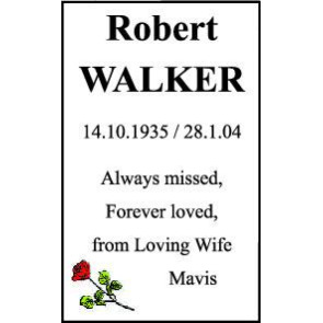 Photo of WALKER Robert