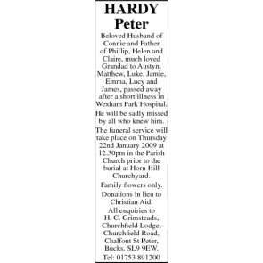 Photo of PETER HARDY