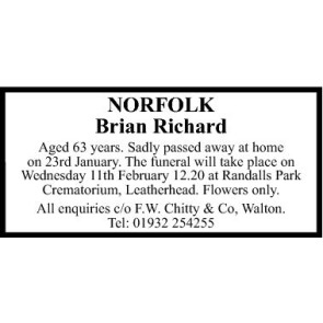 Photo of BRIAN RICHARD NORFOLK