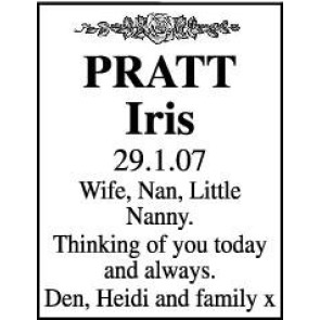 Photo of IRIS PRATT