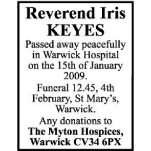 Photo of IRIS Reverend