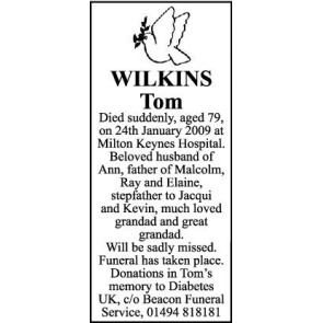 Photo of TOM WILKINS