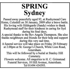 Photo of SYDNEY SPRING