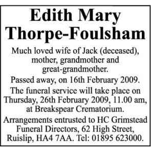 Photo of MARY Edith