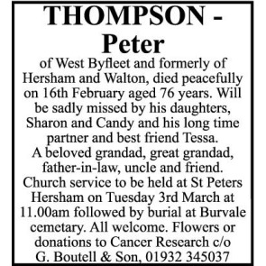 Photo of PETER THOMPSON