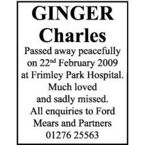 Photo of CHARLES GINGER