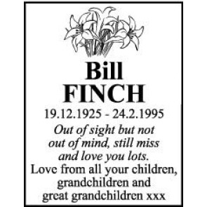 Photo of FINCH Bill