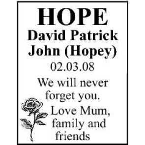 Photo of DAVID PATRICK HOPE