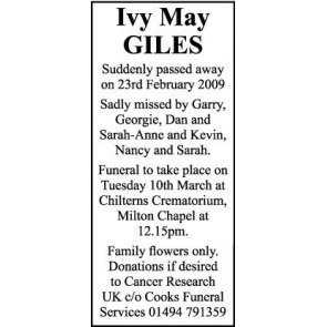 Photo of MAY GILES Ivy