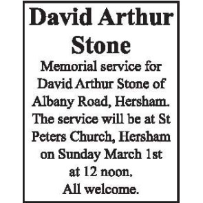 Photo of ARTHUR STONE David