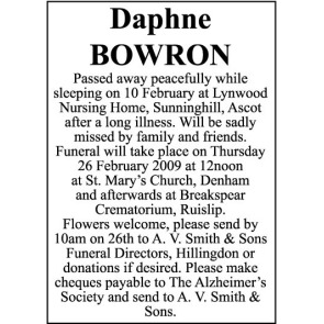 Photo of Daphne
