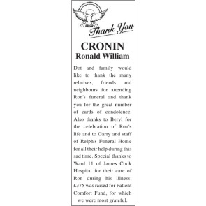 Photo of RONALD WILLIAM CRONIN