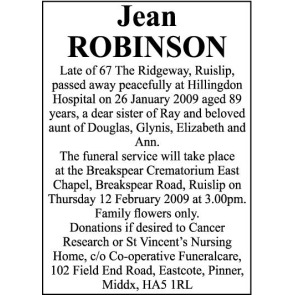 Photo of ROBINSON Jean