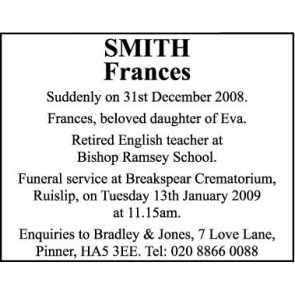 Photo of FRANCES SMITH