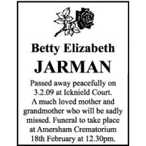 Photo of ELIZABETH Betty