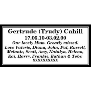 Photo of TRUDY CAHILL Gertrude