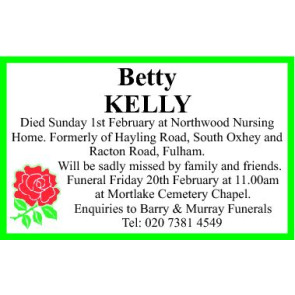 Photo of KELLY Betty