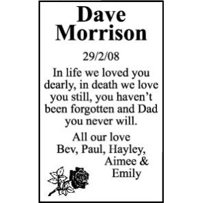 Photo of MORRISON Dave