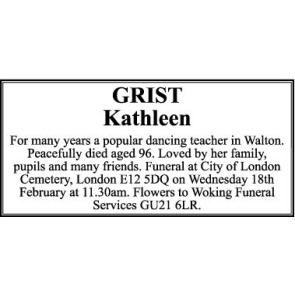 Photo of KATHLEEN GRIST