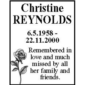 Photo of REYNOLDS Christine