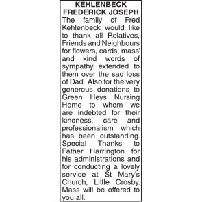 Photo of FREDERICK JOSEPH Kehlenbeck