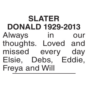 Photo of DONALD Slater