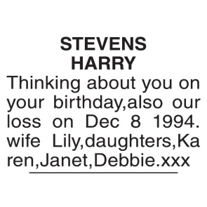 Photo of HARRY stevens