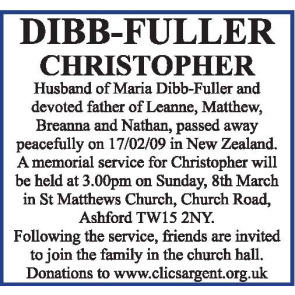 Photo of CHRISTOPHER Dibb-Fuller