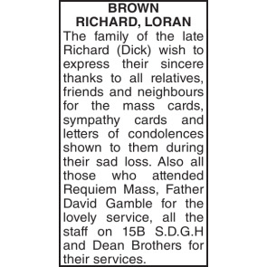 Photo of RICHARD LORAN Brown