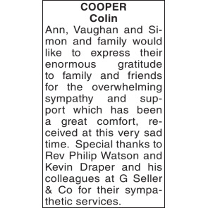 Photo of COOPER Colin