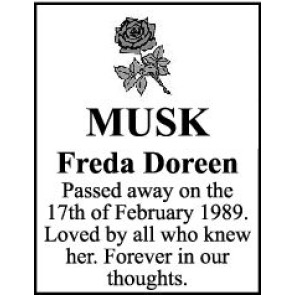 Photo of FREDA MUSK