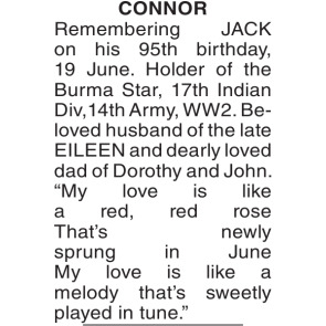 Photo of JACK CONNOR