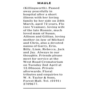 Notice Gallery for MAULE