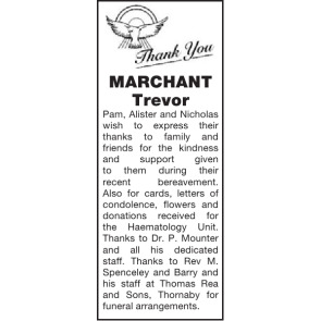 Photo of TREVOR MARCHANT