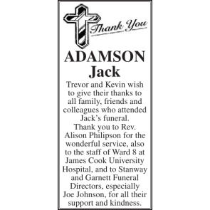 Photo of JACK TREVOR ADAMSON