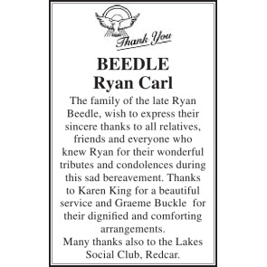 Photo of RYAN CARL BEEDLE