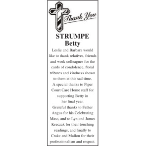 Photo of BETTY LESLIE STRUMPE