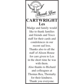 Photo of LES CARTWRIGHT