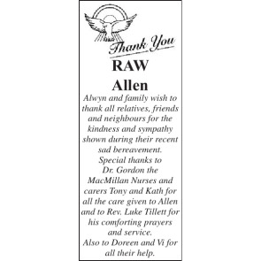 Photo of ALLEN ALWYN RAW