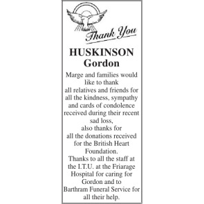 Photo of GORDON HUSKINSON